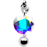Aurora Drop Top Mount Belly Ring Created with Crystals