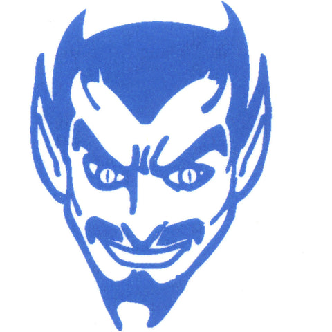 Blue Devil Temporary Tattoo 2x2