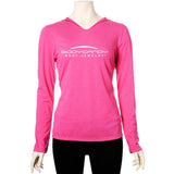 Body Candy Logo Pink Frost Tapered Long Sleeve Hoodie
