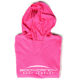 Body Candy Logo Pink Frost Tapered Long Sleeve Hoodie