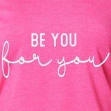 Be You, For You Black Tapered Long Sleeve Hoodie