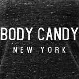 Body Candy New York Black Gray Cosmic Twist Back Tank Top