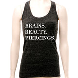 Brains Beauty & Piercings Cosmic Twist Back Tank Top