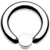 6G 1/2 Aqua Faux Opal 6mm Disc BCR Captive Ring