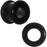 00G Flexible Black Silicone Double Flare Tunnel Plug Set