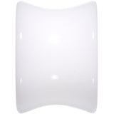 1/2 White Acrylic Saddle Plug Set