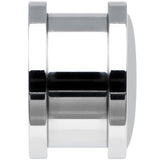 Black Red Distressed Star Steel Screw Fit Plug Set 1/2