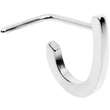 20G Stainless Steel Faux Hoop L Shaped Nose Ring