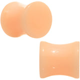00G  Light Peach Solid UV Acrylic Flesh Tone Saddle Plug Set