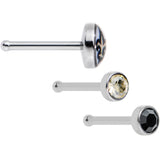 20G Licensed NFL New Orleans Saints Logo Nose Bone 3 Pack Set