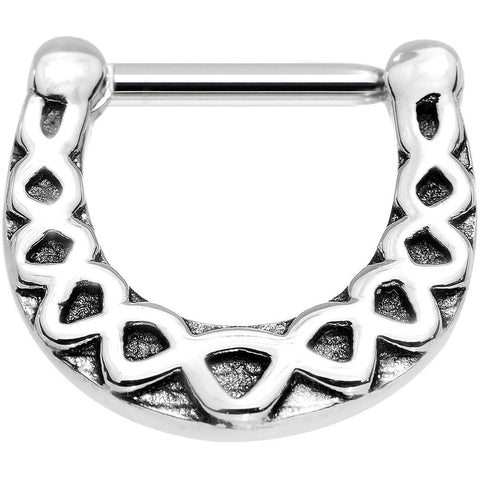 14G 5/16 Steel Trim Triangles Septum Clicker