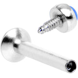 5/16 Blue Synthetic Opal Internally Threaded Daith Cartilage Tragus