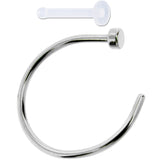 20G 3/8 Pack Set of 3 Assorted Stainless Steel Nose Hoop Rings
