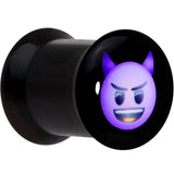0G Licensed Purple Devil emoji Acrylic Double Flare Plug Set