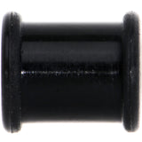 0G Flexible Black Silicone Double Flare Tunnel Plug Set