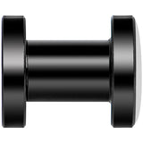 Blue Orange Tribal Print Black Anodized Screw Fit Plug Set 4G