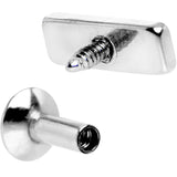 3/16 6mm Steel Rectangle Internal Thread Daith Cartilage Tragus