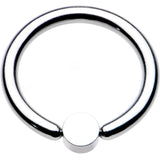 12G 1/2 Aqua Faux Opal 4mm Disc BCR Captive Ring