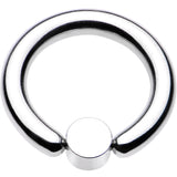 8G 1/2 Clear Gem 5mm Disc BCR Captive Ring