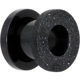 Black PVD Sandblasted Screw Fit Tunnel Plug Set 5mm to 16mm