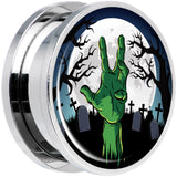 Cemetery Zombie Hand Halloween Plug Set 20mm