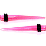 9 Piece Pink Acrylic Ear Stretching Kit Set of 2