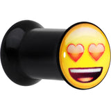 2G Licensed Heart Eyes emoji Acrylic Double Flare Plug Set
