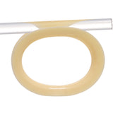 38mm Peach Flesh Tone Silicone Ultra Soft Double Flare Tunnel Plug Set