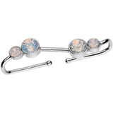 Aurora Gem Illusion Non Pierced Industrial Barbell