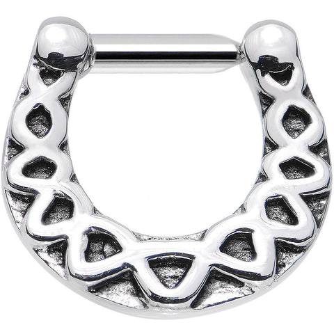 14G 1/4 Steel Trim Triangles Septum Clicker