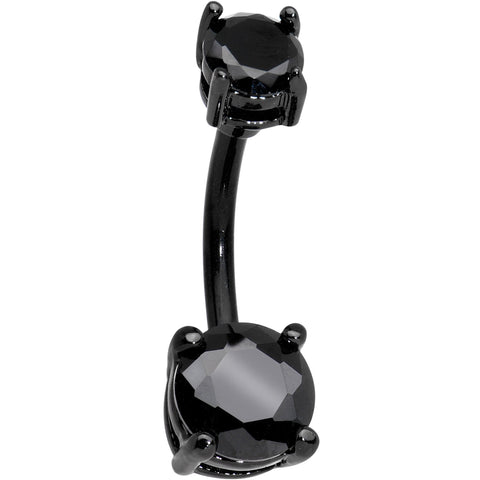 Black Gem Gothic Beauty Belly Ring