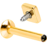 5/16 Gold IP Rhombus Internally Threaded Daith Cartilage Tragus