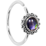 20G 3/8 Purple Gem Seamless Circular Ring