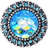 Aqua Gem Iridescent Blue Mermaid Scale Screw Fit Plug Set 6mm to 22mm
