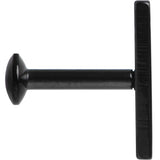 1/4 9mm Black IP Rectangle Internal Thread Daith Cartilage Tragus