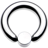 6G 1/2 Clear Gem 6mm Disc BCR Captive Ring