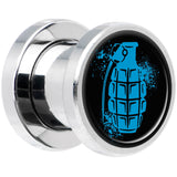 Blue Grenade Steel Screw Fit Plug Set 0G
