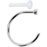 18G 3/8 Pack Set of 3 Assorted Stainless Steel Nose Hoop Rings