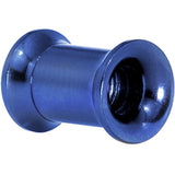 2G Blue Anodized Titanium Steel Screw Fit Tunnel Plug Set