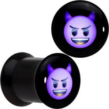 0G Licensed Purple Devil emoji Acrylic Double Flare Plug Set