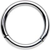14G 3/8 Solid G23 Implant Grade Titanium Hinged Segment Ring