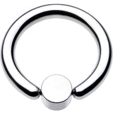 10G 1/2 Clear Gem 5mm Disc BCR Captive Ring