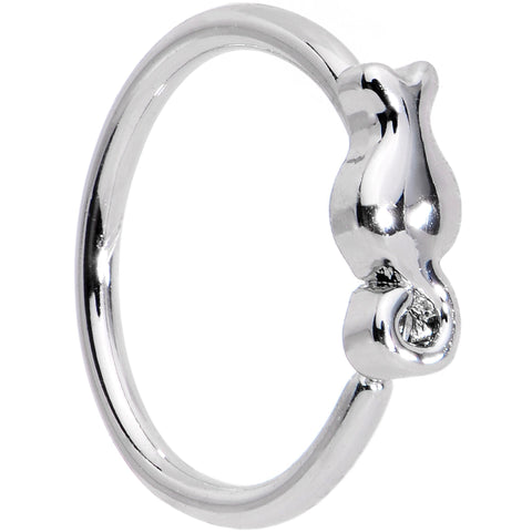 20G 5/16 Tiny Tulip Flower Seamless Circular Ring