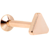 5/16 Rose Gold IP Triangle Internally Threaded Daith Cartilage Tragus