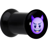 2G Licensed Purple Devil emoji Acrylic Double Flare Plug Set