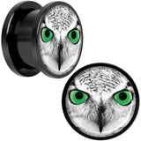 Black White Owl Black Anodized Screw Fit Plug Set 9/16