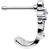 Clear CZ Gem Fashion Twist Faux Hoop Nose Bone