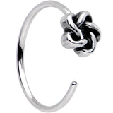 20G Blue Faux Opal Funky Nose Bone Captive Ring Pack Set of 4