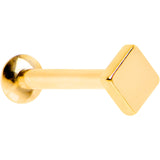 5/16 Gold IP Rhombus Internally Threaded Daith Cartilage Tragus