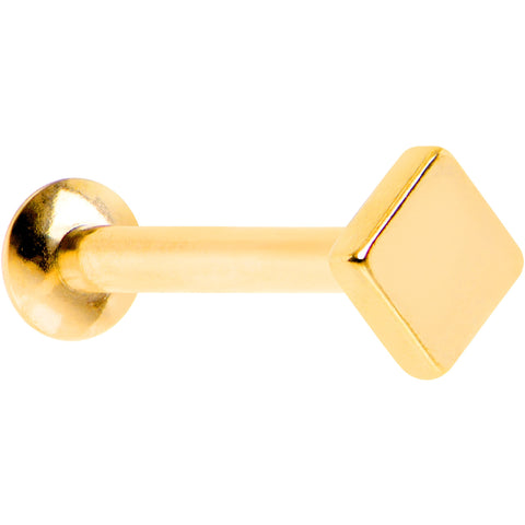 5/16 Gold IP Rhombus Internally Threaded Daith Cartilage Tragus